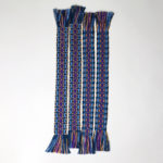 Tablet woven bookmarks, navy and periwinkle